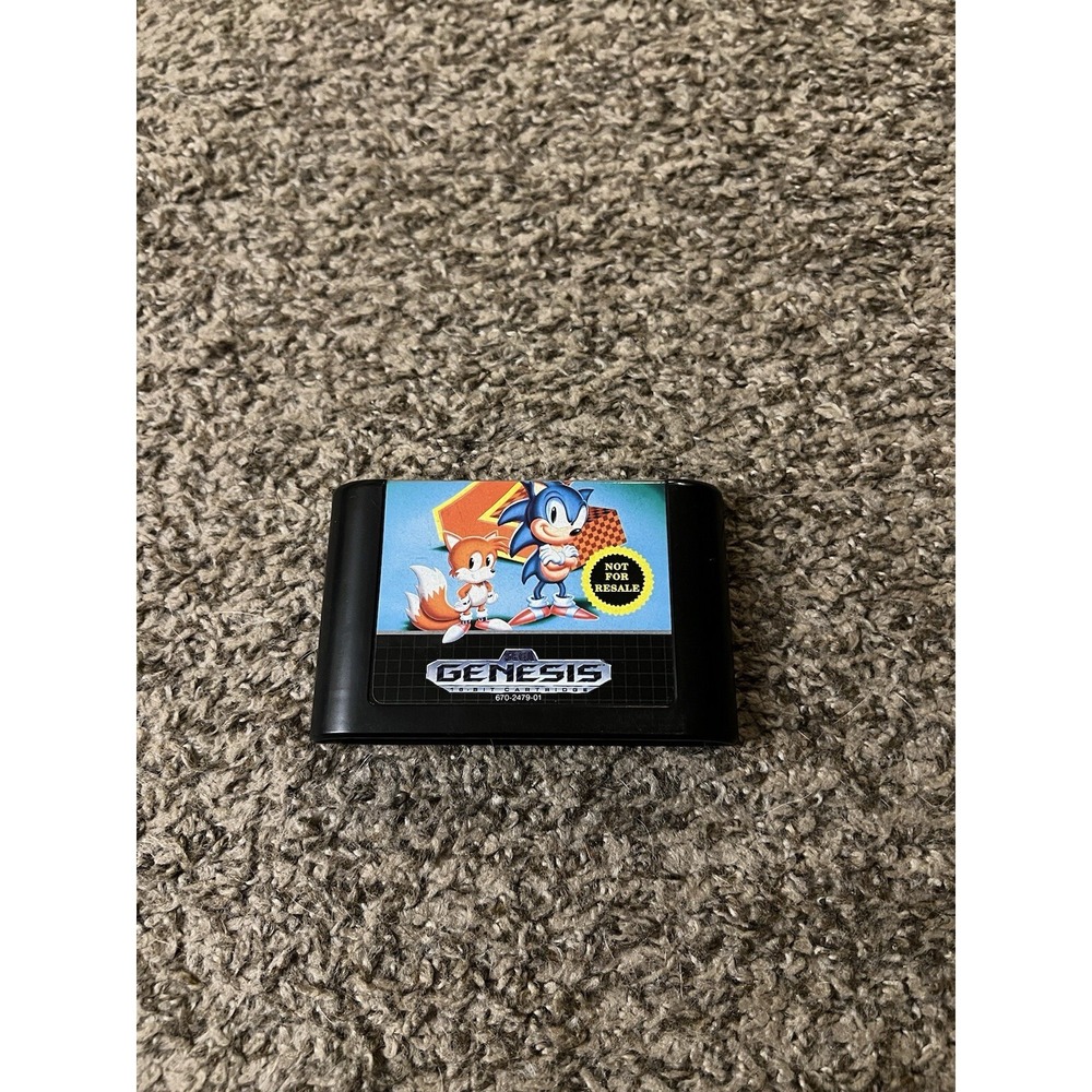 Sonic the Hedgehog 2 Sega Genesis 1992 Authentic Video Game Tested Cart Only‎